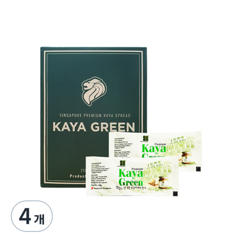 카야하우스 카야잼 그린 일회용 포션, 216g, 4개