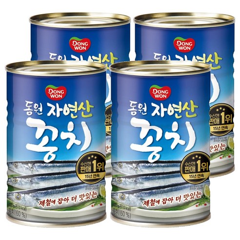 동원 꽁치, 300g, 4개