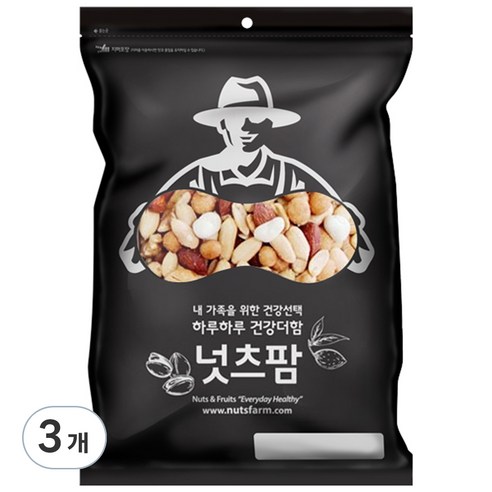 [넛츠팜] 믹스너트 1kg, 3개