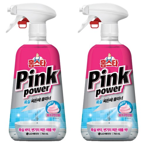 홈스타 핑크파워 욕실 찌든때 클리너, 750ml, 2개