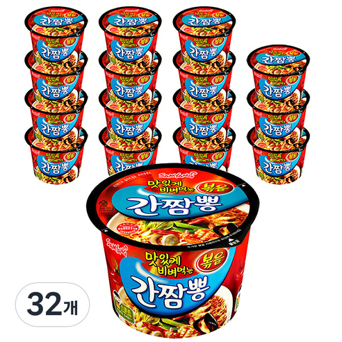 삼양 간짬뽕 큰컵 105g, 32개