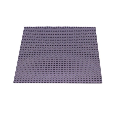 요고요 작은블록용 놀이판 32 x 32칸 25.6 x 25.6 cm 레고호환, 진회색, 1개