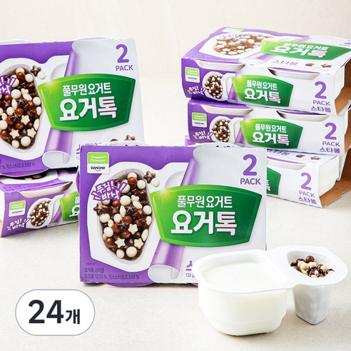 풀무원 요거트 요거톡 스타볼 2개입, 132g, 12개