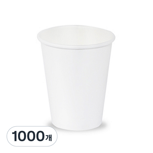 더빈썸 무지 종이컵 240ml, 1개입, 1000개