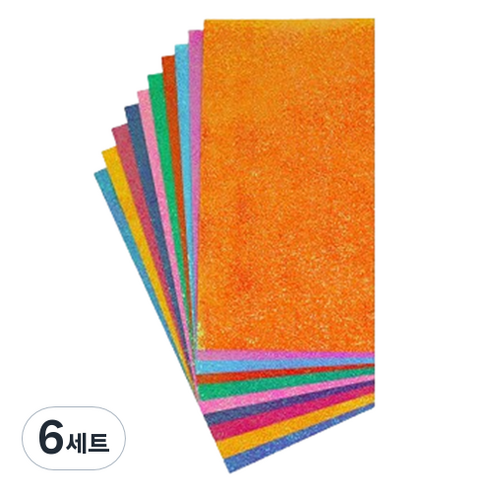미소로운 이벤트 펄 종이접기 컬러 믹스 7 x 14 cm 50p 세트, 6세트, 10색