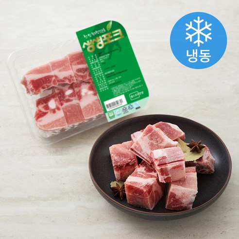 생생포크 한돈 무항생제 인증 갈비 찜용 (냉동), 600g, 1팩 - 갈비 | 쿠팡