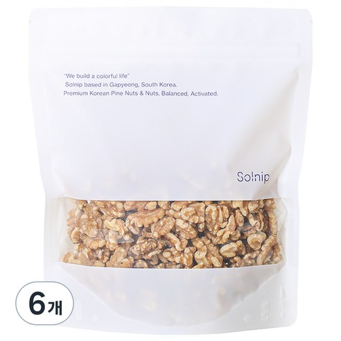 솔닙 고소한 풍미 가득 미국산 호두, 350g, 6개