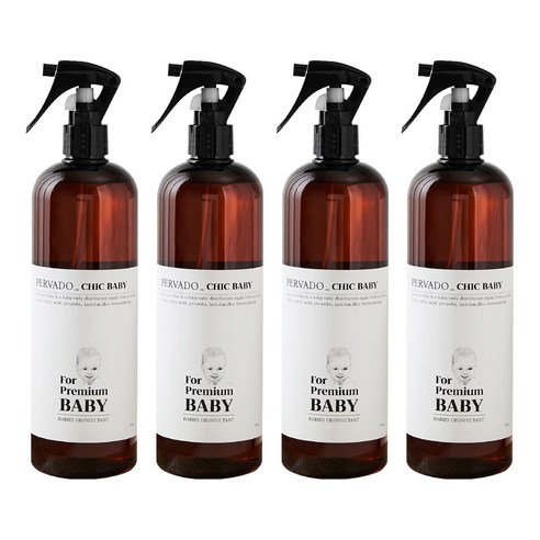 페르바도 칙베이비 아기소독제 토이클리너 살균스프레이, 500ml, 4개