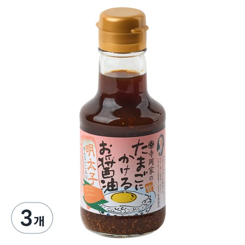 테라오카 계란에 뿌리는 간장소스 명란맛, 150ml, 3개