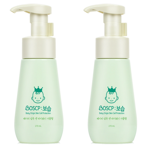 보습 베이비 샴푸 앤 바디워시 거품형, 270ml, 2개