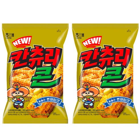 해태제과 NEW 칸츄리콘, 150g, 2개