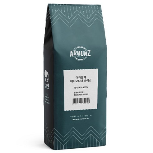 어라운지 에티오피아 초이스 커피, 1kg, 1개, 홀빈(분쇄안함)