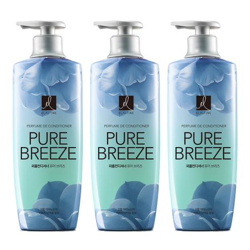 엘라스틴 퍼퓸 컨디셔너 퓨어브리즈향, 600ml, 3개