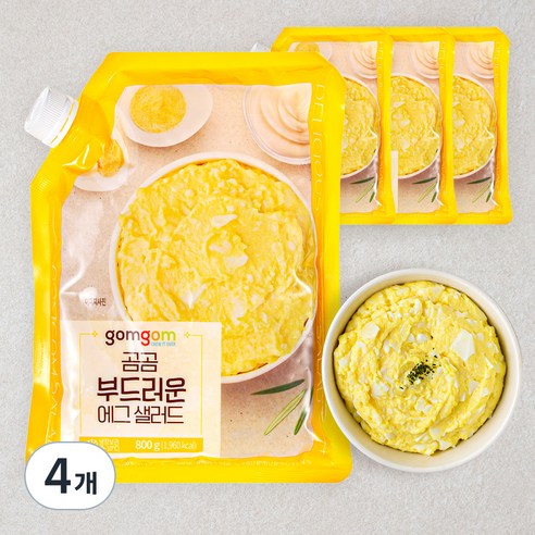 곰곰 부드러운 에그 샐러드, 800g, 4개