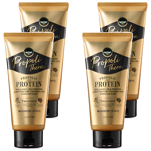 엘라스틴 프로폴리테라 손상 모발용 헤어트리트먼트, 300ml, 4개