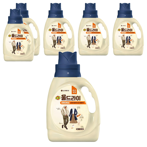 테크 울드라이 오리지널 울세제 본품, 1.5L, 6개