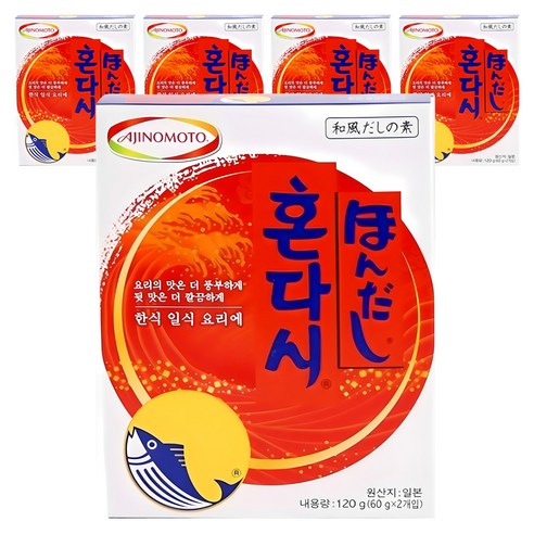 혼다시 조미료, 120g, 5개