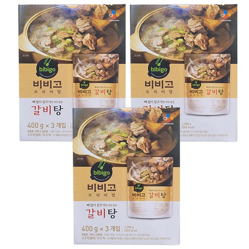 비비고 갈비탕, 400g, 9개