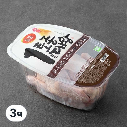 올품 토종대왕 백숙용 토종닭 (냉장), 1150g, 3팩