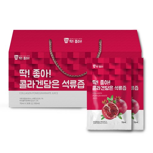 미쁨생활건강 콜라겐담은 석류즙 70ml, 2100ml, 2개