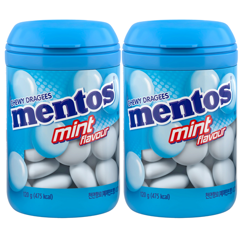 멘토스 민트맛 바틀, 120g, 2개