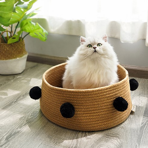 알럽펫 니팅 사계절 고양이 둥지 하우스, 브라운, 1개