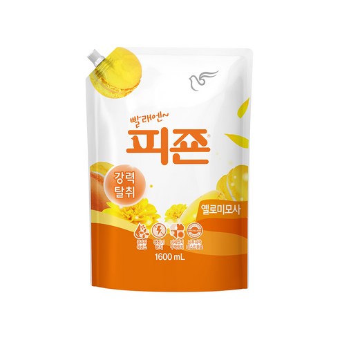 피죤 레귤러 섬유유연제 옐로미모사 리필, 1.6L, 1개