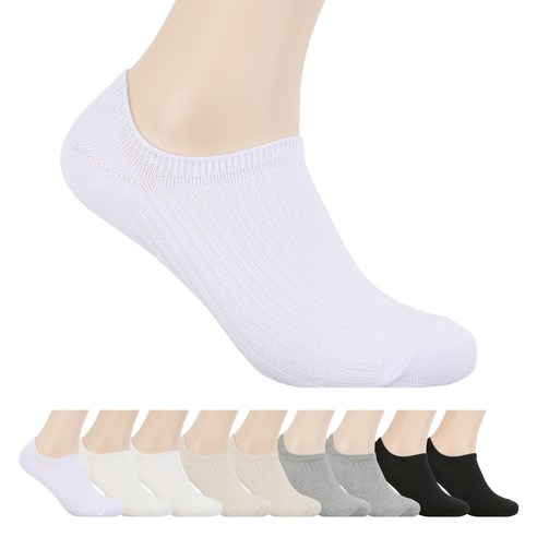   Saks Pop Men's Non-Peeling Premium Ankle Fake Socks 10 Pairs