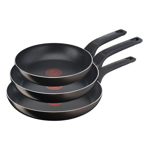 테팔 티타늄 액티쿡 프라이팬 세트 3개, 블랙커피, 프라이팬 20cm + 24cm + 26cm, 1세트