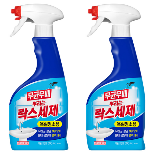 무균무때 뿌리는 락스세제, 500ml, 2개