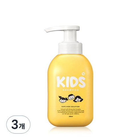 TS 키즈 샴푸 애플향, 400ml, 3개