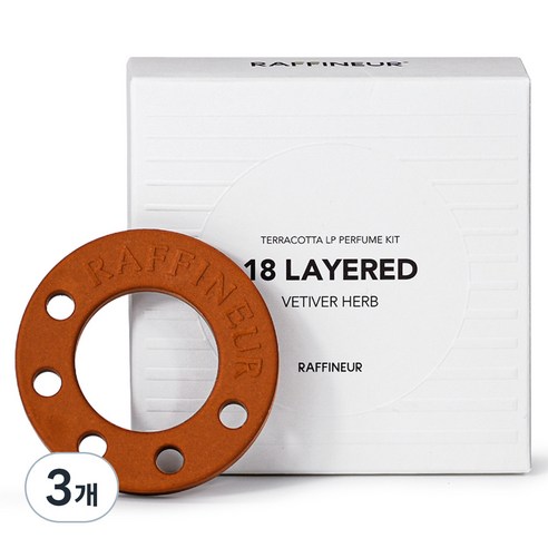 라피네르 테라코타 LP 퍼퓸 키트 24g, 베티버 허브, 3개