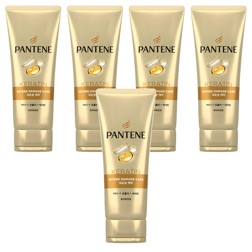 팬틴 케라틴 극손상케어 트리트먼트, 220ml, 5개