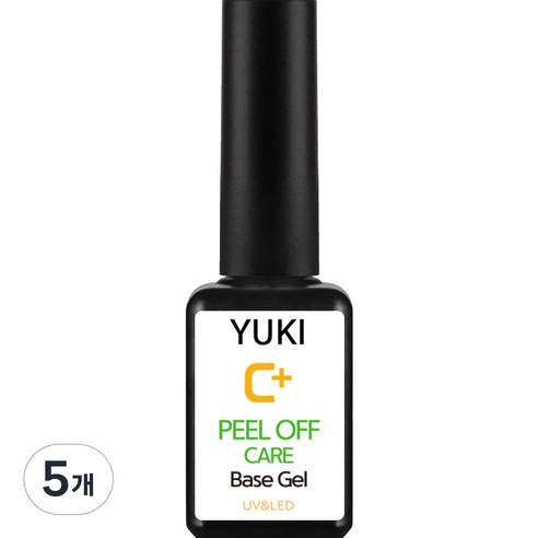 유키 필오프 케어 베이스젤, 7ml, 5개