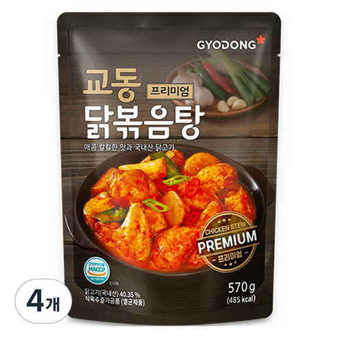 교동식품 프리미엄 닭볶음탕, 570g, 4개