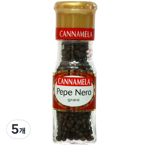 칸나멜라 통 흑후추, 28g, 5개