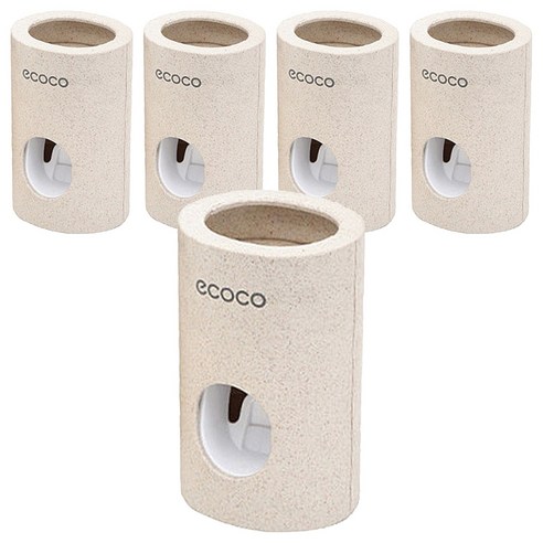 ecoco 자동 치약 디스펜서, 혼합색상, 5개
