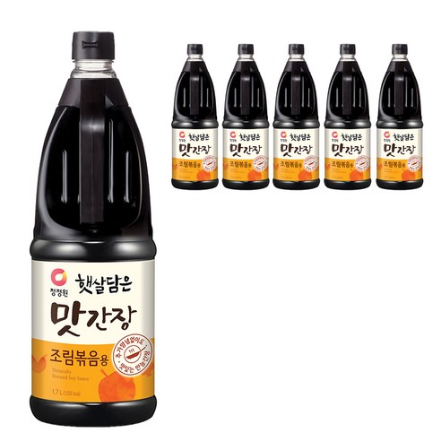 청정원 햇살담은 맛간장 조림볶음용, 1.7L, 6개