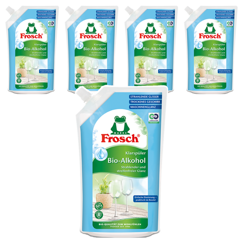 프로쉬 식기세척기 헹굼보조용 린스 리필, 750ml, 5개