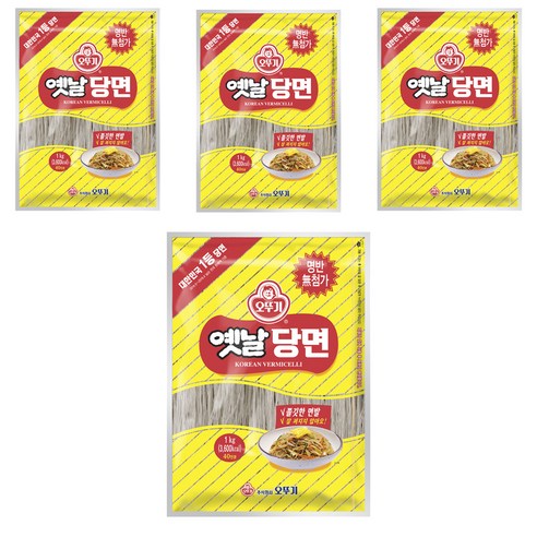 오뚜기옛날 당면, 1kg, 4개