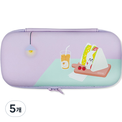 아이비스코리아 숑숑 비숑 EVA 12357 펜파우치, 샌드위치, 5개