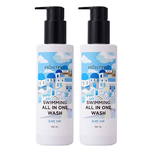 몽프라 수영장 염소 케어 올인원 워시 블랑솝, 300ml, 2개