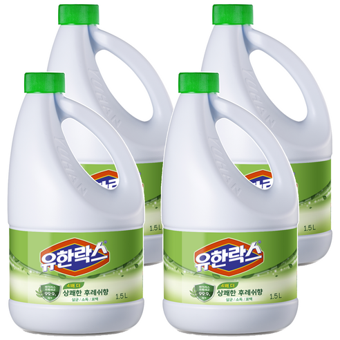 유한락스 후레쉬, 1.5L, 4개
