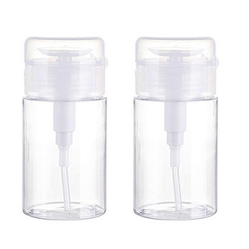 베라망 휴대용 클렌징워터 토너 펌핑용기 100ml, 2개, 투명