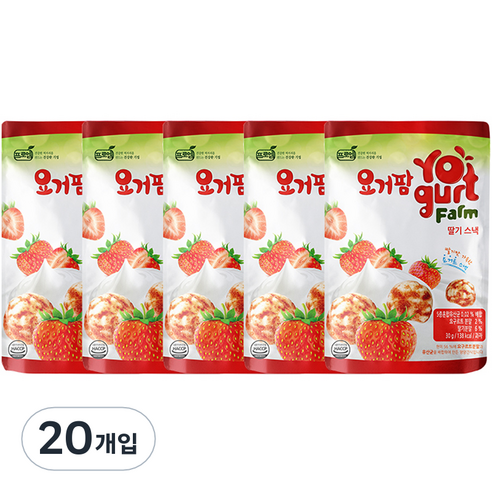 프로엠 요거팜 쌀로 만든 스낵 30g, 20개입