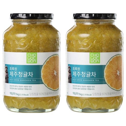초록원 제주청귤차, 1kg, 1개입, 2개