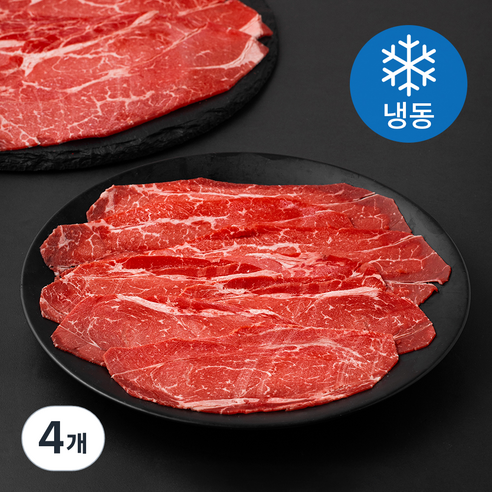 굿미트찹 미국산 초이스 척아이롤 샤브용 (냉동), 4개, 1.5kg