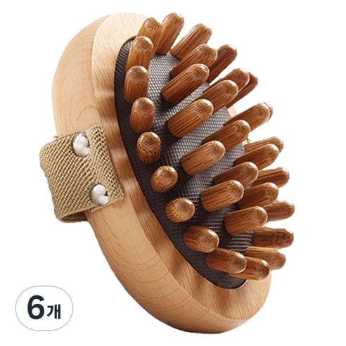 젤루뚝 느티나무 두피 괄사 빗 바디 마사지, 6개