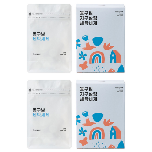 동구밭 세탁세제, 280g, 2개, 70개입