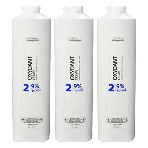 로레알 옥시던트 크림 산화제 9프로, 1000ml, 3개